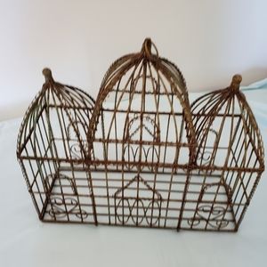 Decorative Rustic Hanging Wire Birdhouse